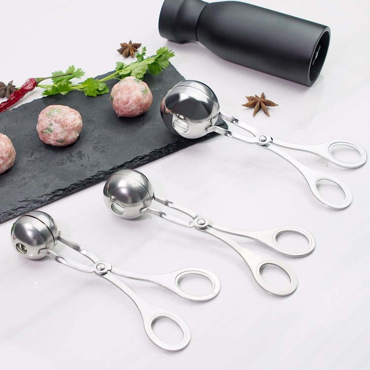 Kitchen 304 stainless steel balls, creative tools balls caught fish balls mould household croquettes rice balls